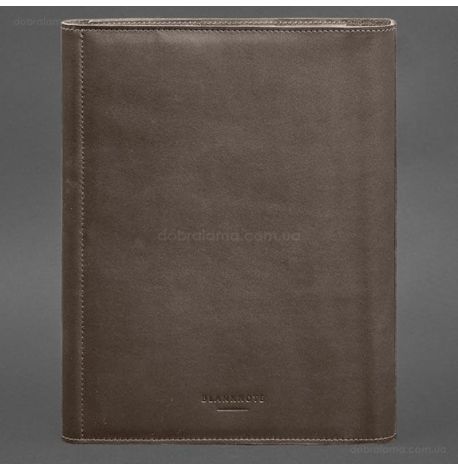 Шкіряна папка для документів А4 «Сімейна» з сегрегатором на магнітах (темно-бежева)