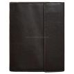 Шкіряна папка для документів А4 «Сімейна» з сегрегатором на магнітах (темно-коричнева)
