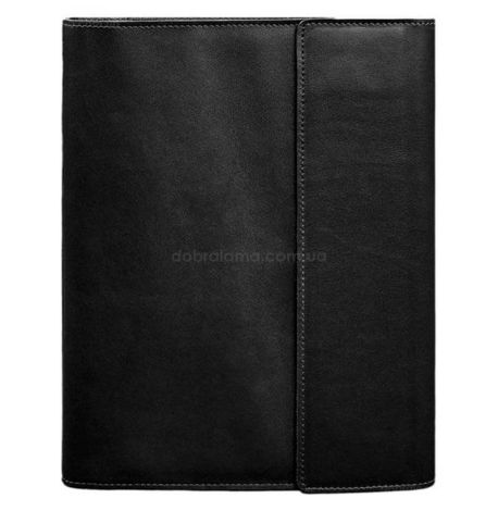 Кожаная папка для документов А4 «Семейная» с сегрегатором на магнитах (черная)