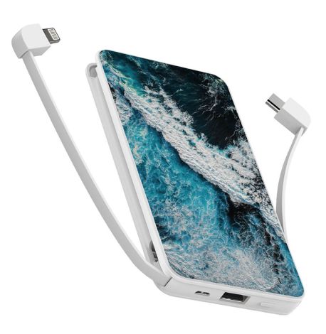 Повербанк (powerbank) Ziz "Океаническая волна" 10000 mAh