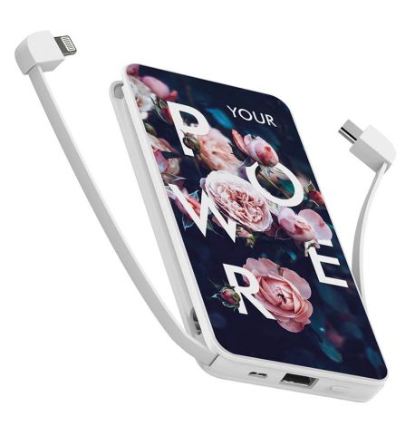 Повербанк (powerbank) Ziz "Троянди" 10000 mAh