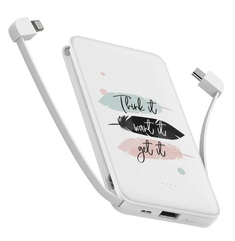 Повербанк (powerbank) Ziz "Думай, бажай, отримуй" 10000 mAh