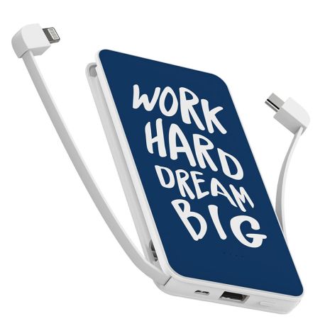 Повербанк (powerbank) Ziz "Мечтай, работай" 10000 mAh