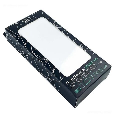 Повербанк (powerbank) Ziz Black 20000 mAh