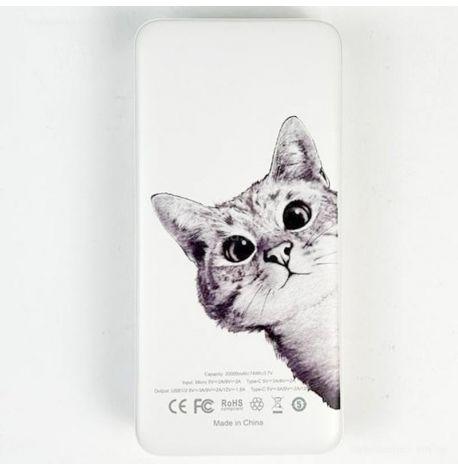 Повербанк (powerbank) Ziz «Ей, кіт» 20000 mAh