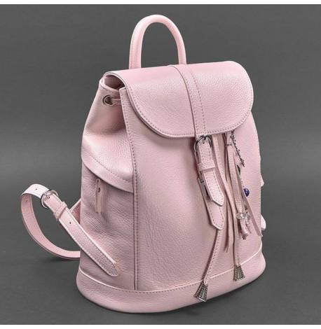 Женский кожаный рюкзак "Олсен" (розовый)