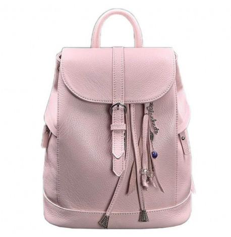 Женский кожаный рюкзак "Олсен" (розовый)