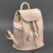 Женский кожаный рюкзак "Олсен" (светло-бежевый)