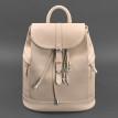 Женский кожаный рюкзак "Олсен" (светло-бежевый)