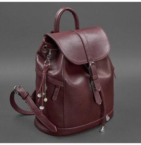 Женский кожаный рюкзак «Олсен» (марсала)