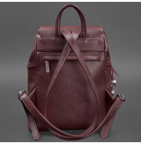Женский кожаный рюкзак «Олсен» (марсала)