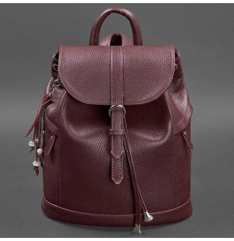 Женский кожаный рюкзак «Олсен» (марсала)