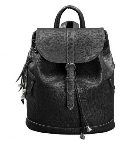 Жіночий шкіряний рюкзак "Олсен" (чорний)
