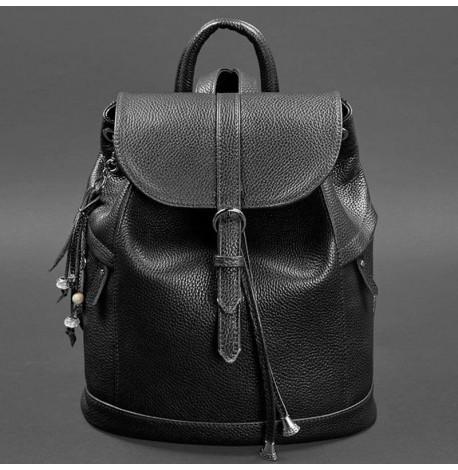 Жіночий шкіряний рюкзак "Олсен" (чорний)
