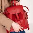 Жіночий шкіряний рюкзак "Олсен" (червоний)