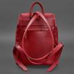 Жіночий шкіряний рюкзак "Олсен" (червоний)