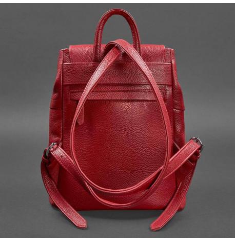 Жіночий шкіряний рюкзак "Олсен" (червоний)