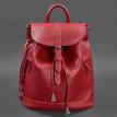 Жіночий шкіряний рюкзак "Олсен" (червоний)