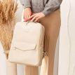 Городской кожаный женский рюкзак Cooper (бежевый)