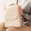 Городской кожаный женский рюкзак Cooper (бежевый)