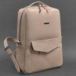 Городской кожаный женский рюкзак Cooper (бежевый) кожа Krast