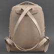 Городской кожаный женский рюкзак Cooper (бежевый) кожа Krast