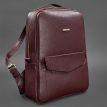 Городской кожаный женский рюкзак Cooper (марсала)