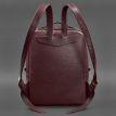 Городской кожаный женский рюкзак Cooper (марсала)