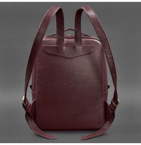 Городской кожаный женский рюкзак Cooper (марсала)