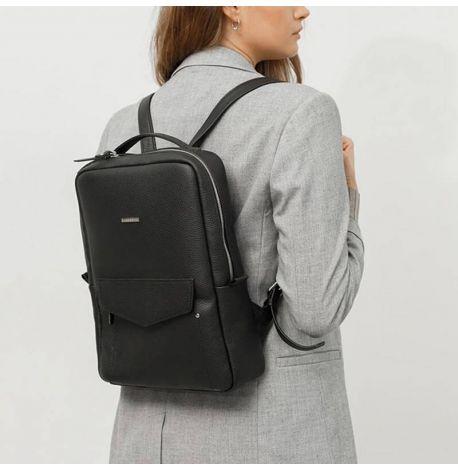 Міський шкіряний жіночий рюкзак Cooper (чорний)