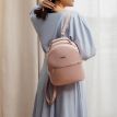 Жіночий шкіряний міні-рюкзак Kylie (рожевий)
