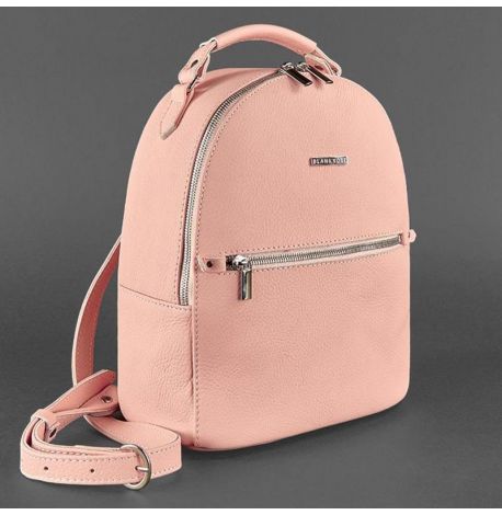 Жіночий шкіряний міні-рюкзак Kylie (рожевий)