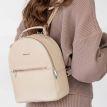 Женский кожаный мини-рюкзак Kylie (светло-бежевый)