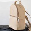 Женский кожаный мини-рюкзак Kylie (светло-бежевый)