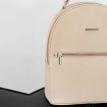 Женский кожаный мини-рюкзак Kylie (светло-бежевый)