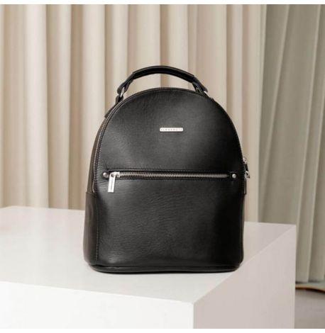 Женский кожаный мини-рюкзак Kylie (черный)