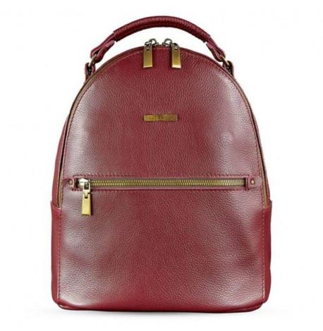 Женский кожаный мини-рюкзак Kylie (марсала)