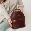 Шкіряний міні-рюкзак Kylie (бордовий) шкіра Krast
