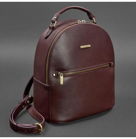 Шкіряний міні-рюкзак Kylie (бордовий) шкіра Krast