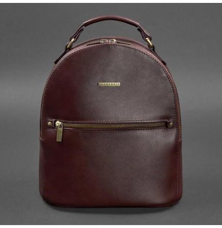Шкіряний міні-рюкзак Kylie (бордовий) шкіра Krast
