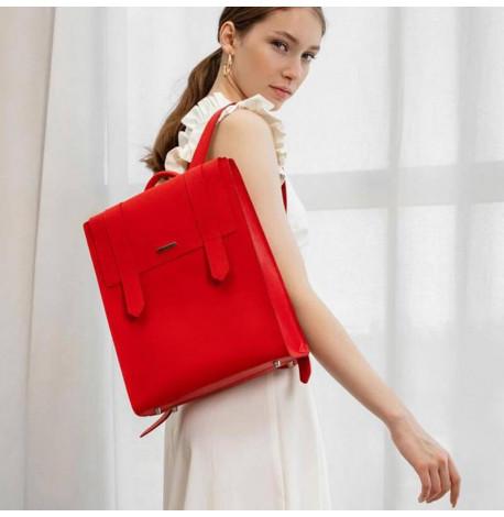 Жіночий шкіряний рюкзак Blackwood (червоний)
