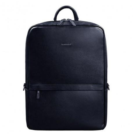 Мужской кожаный рюкзак Foster (темно-синий)