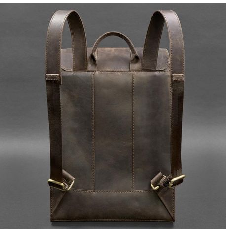 Городской кожаный рюкзак Brit (темно-коричневый)