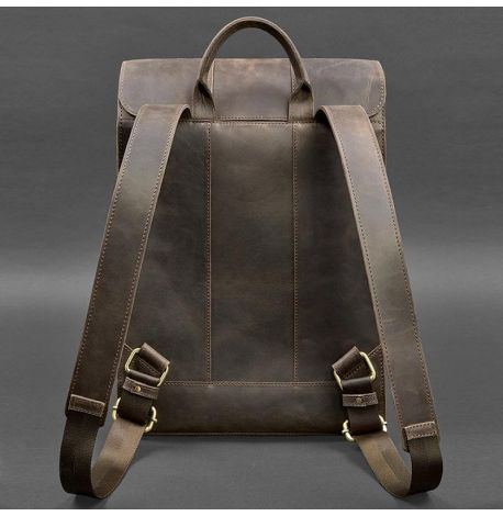 Городской кожаный рюкзак Brit (темно-коричневый)