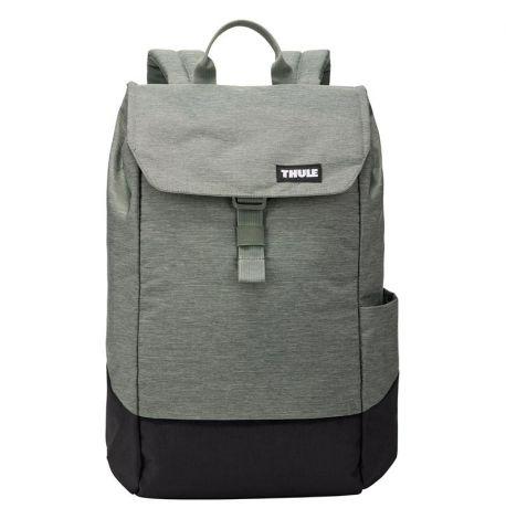 Рюкзак Thule Lithos Backpack 16L Agave-Black із відділенням для ноутбука (сіро-зелений/чорний)
