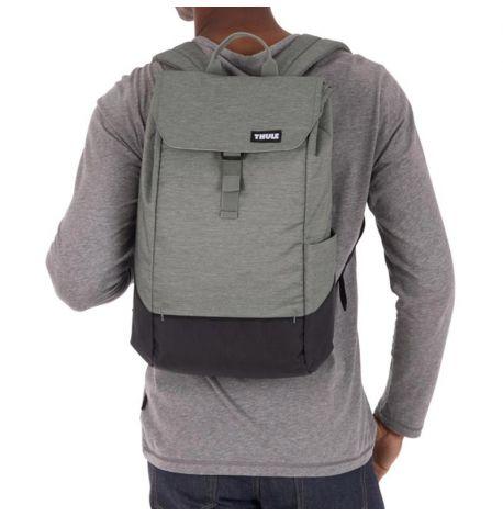 Рюкзак Thule Lithos Backpack 16L Agave-Black із відділенням для ноутбука (сіро-зелений/чорний)
