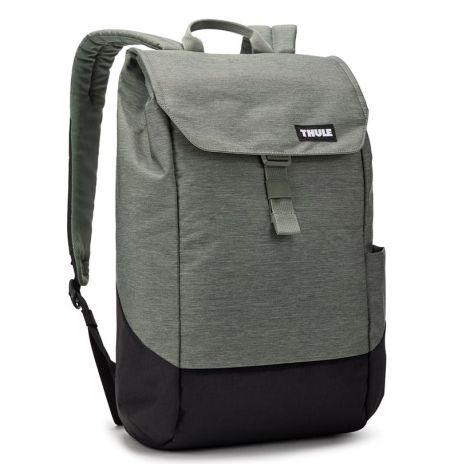 Рюкзак Thule Lithos Backpack 16L Agave-Black із відділенням для ноутбука (сіро-зелений/чорний)