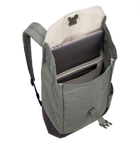Рюкзак Thule Lithos Backpack 16L Agave-Black із відділенням для ноутбука (сіро-зелений/чорний)