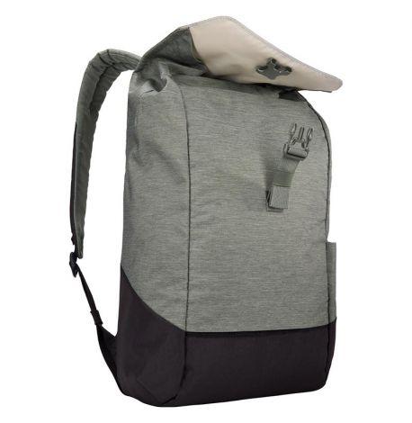 Рюкзак Thule Lithos Backpack 16L Agave-Black із відділенням для ноутбука (сіро-зелений/чорний)
