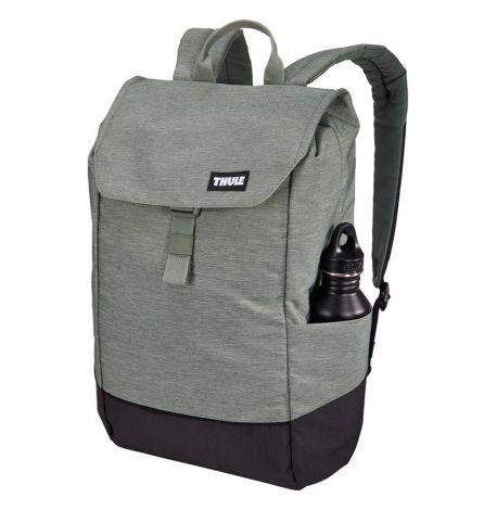 Рюкзак Thule Lithos Backpack 16L Agave-Black із відділенням для ноутбука (сіро-зелений/чорний)